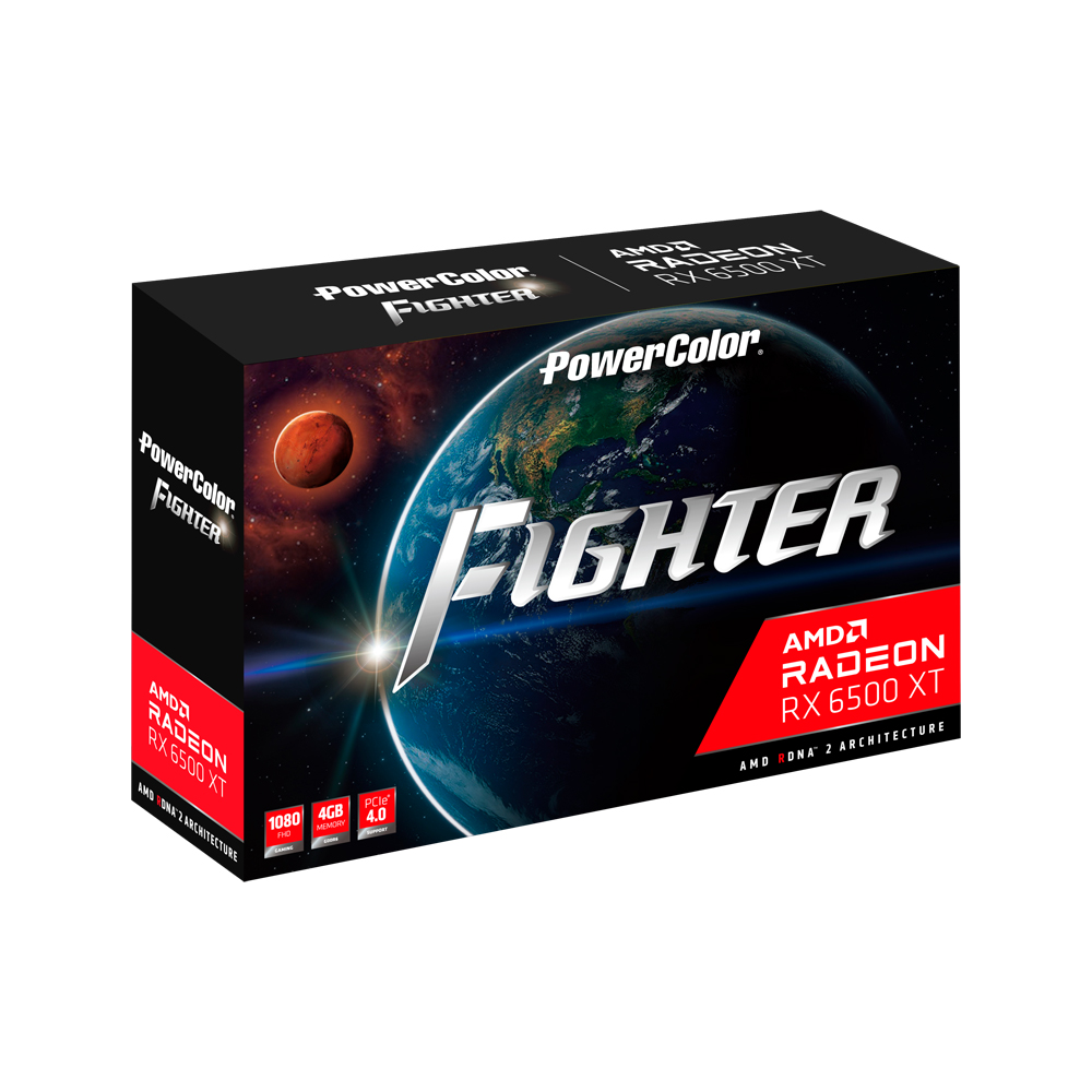 Fighter AMD Radeon RX 6500 XT 4GB GDDR6｜PowerColor｜株式会社
