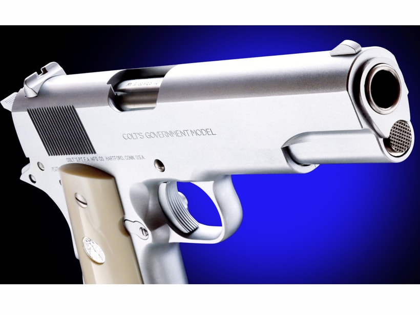 WA] コルトガバメント MkIV シリーズ70 オールシルバー ガスブロー