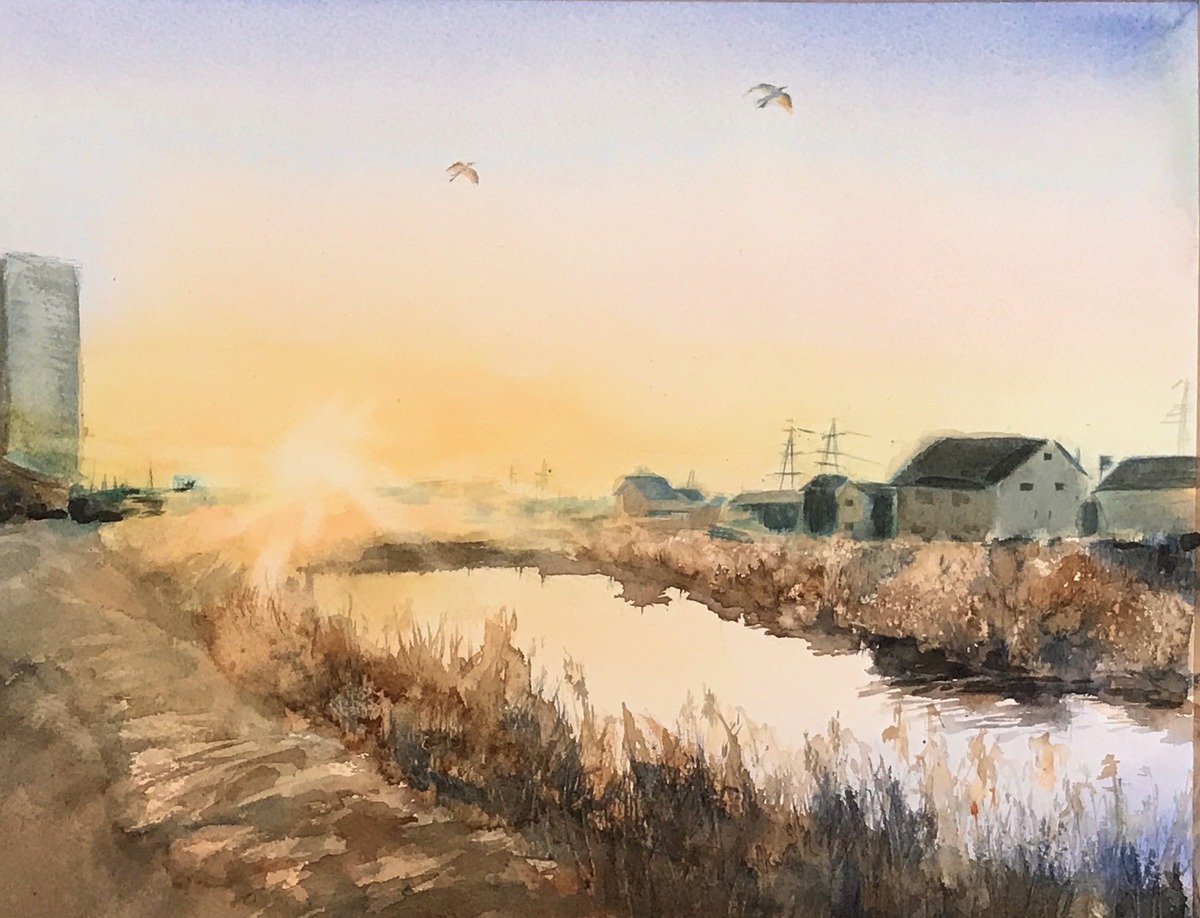 朝の湖畔」 by Nob.｜Artmeter｜暮らしを彩るアートが、きっと見つかる