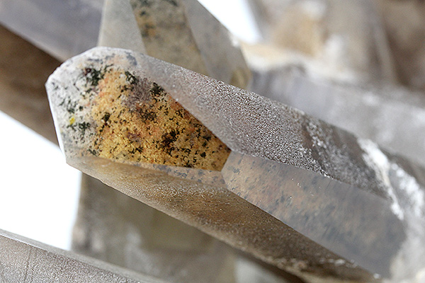 スモーキークォーツクラスター（レーザータイプ）-008水晶クラスター