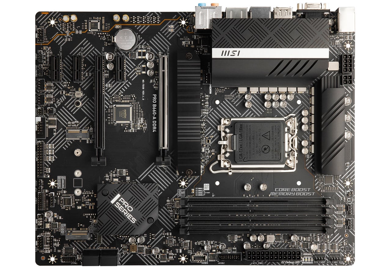 PRO B660-A DDR4 | MSI マザーボード Intel B660チップセット | 株式