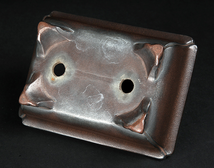 紫泥外縁雲足長方鉢 | 盆栽、盆栽書籍、盆栽鉢の通販│近代出版