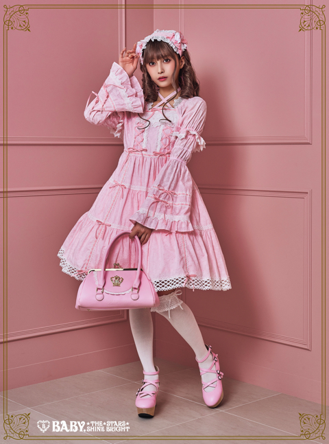 はわせドールワンピース＆ヘッドドレスセット 王冠がま口Bag | BABY