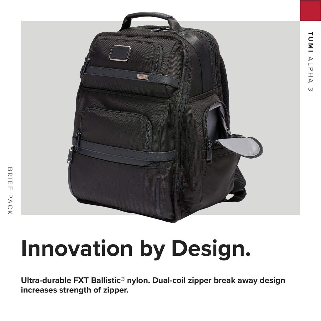TUMI - Alpha 3 Brief Pack - 15 Inch Computer Backpack for Men and