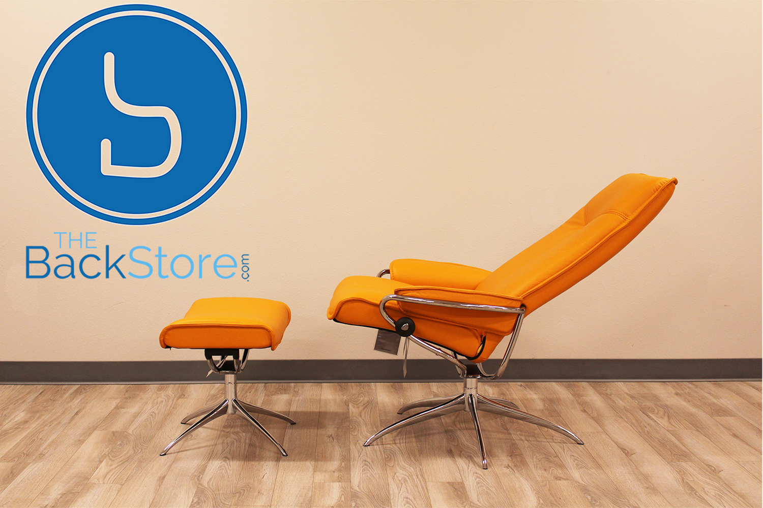 Stressless City High Back Paloma Clementine Leather Recliner Chair