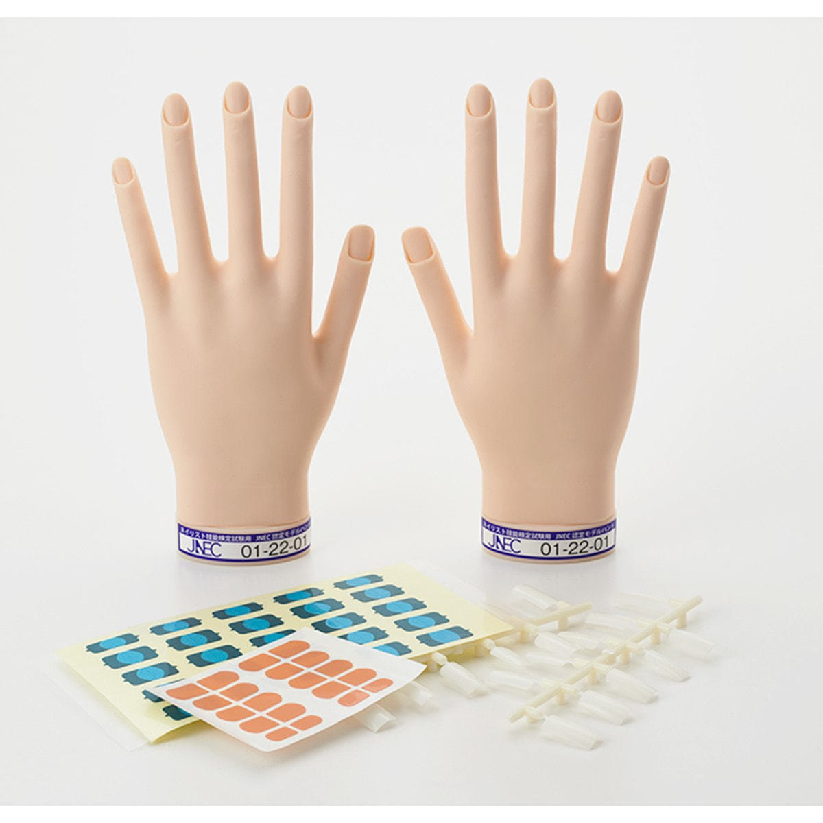 箱無し】ネイリスト技能検定試験 JNEC認定モデルハンド 公式チップ付き