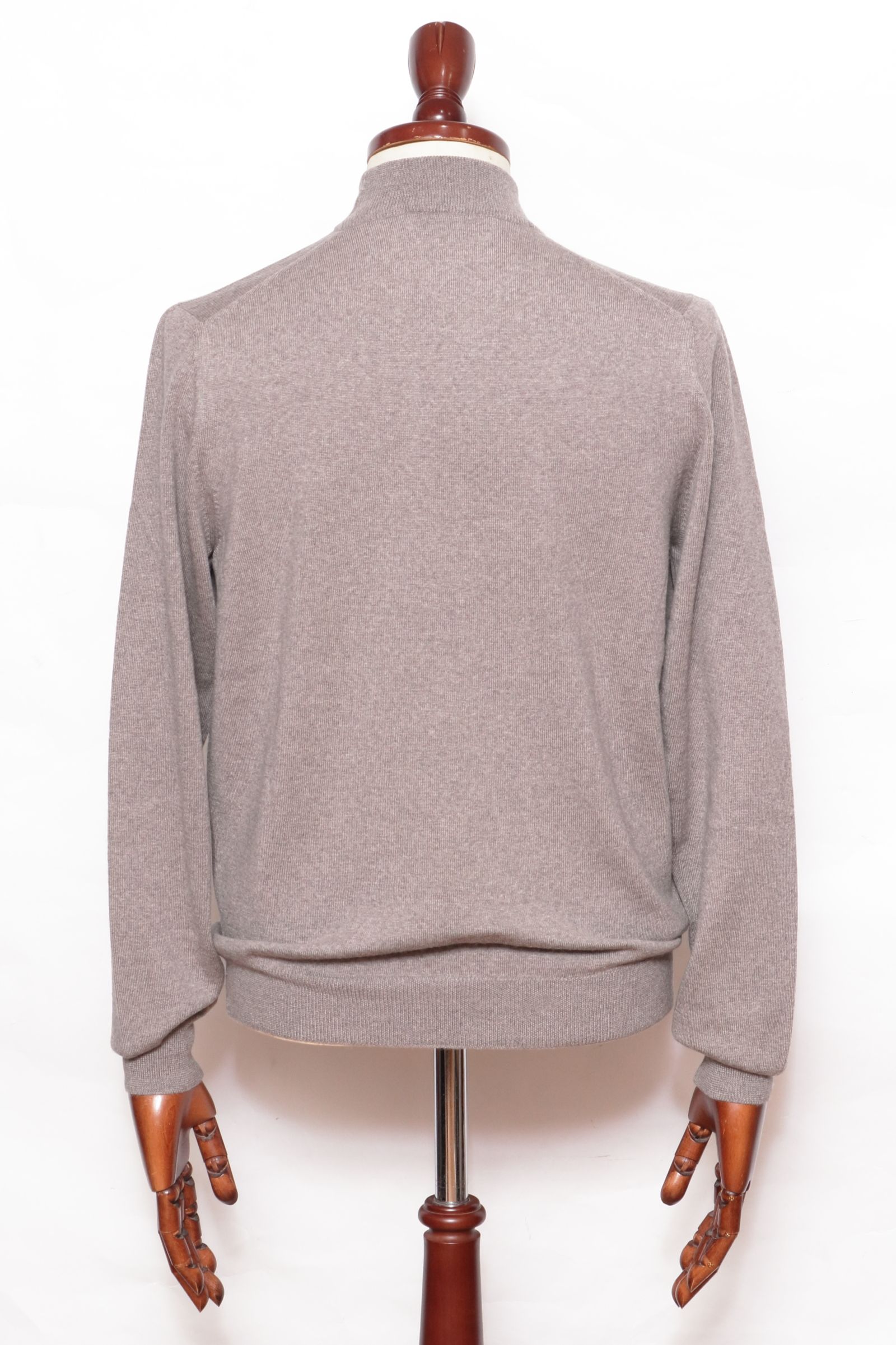 Gran Sasso - 12G ハイゲージ メリノウール モックネック ニット 55108