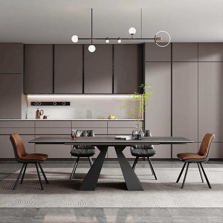 伸長式ダイニングテーブル セラミックおしゃれダイニング家具