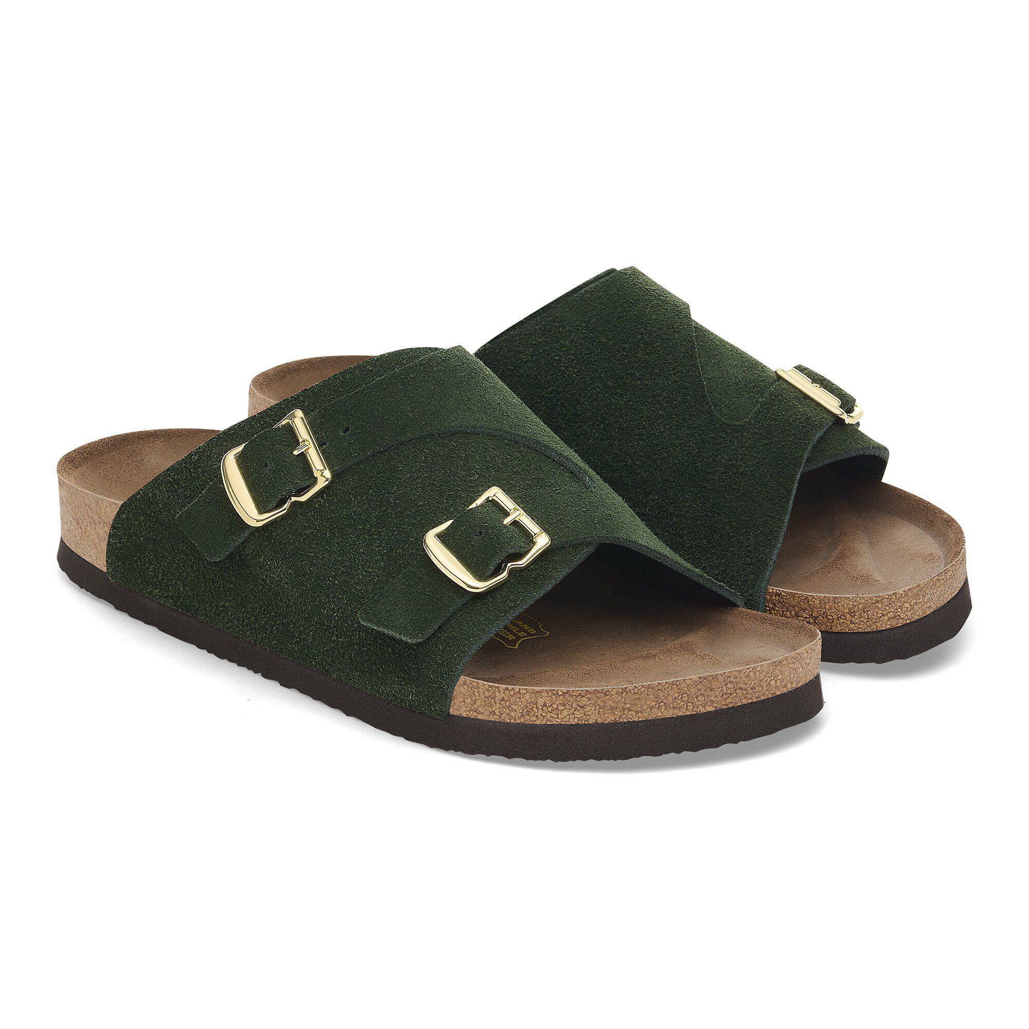 Zürich 1964 Suede Leather in Color Dark Green | BIRKENSTOCK Malaysia