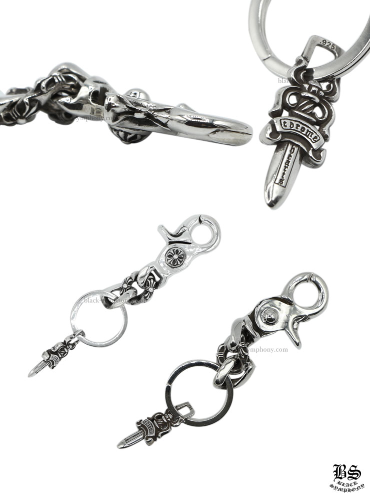 クロムハーツキーリングショートファンシーチェーン2リンク|クロム