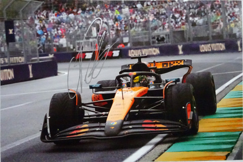 2025 O．ピアストリ マクラーレン MCL39 直筆サイン入フォト S-288 F1