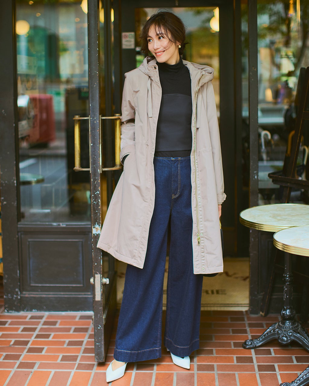 マジカルサーモ・グログランコート／立体フード/DoCLASSE