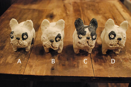 フレンチブルドッグ【犬陶器】