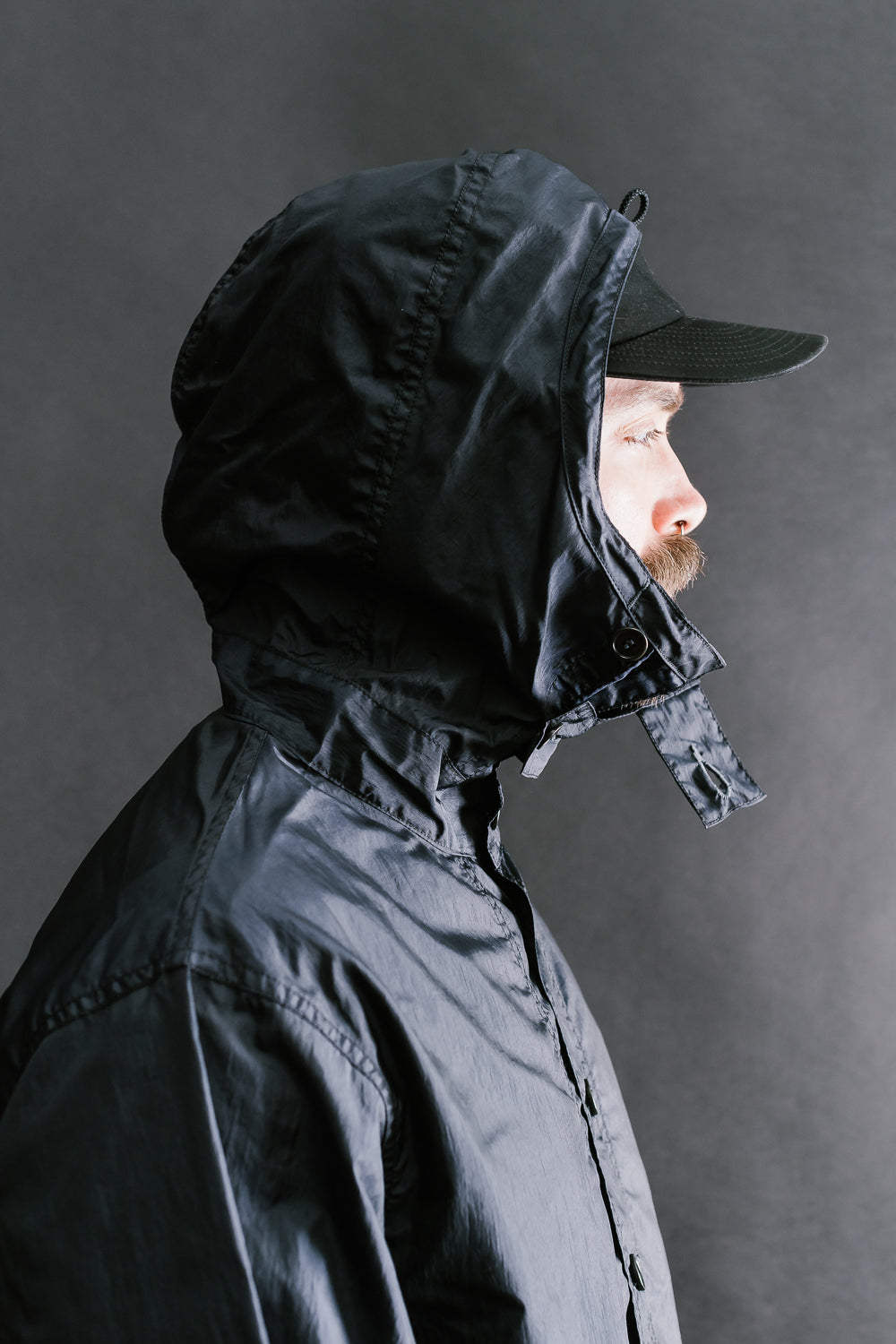 1105-CTN - NAVY Parka Crinkle Nylon Tafetta - Navy | Dant