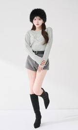 DRビジューフラワーリブニットトップス – Darich (ダーリッチ)