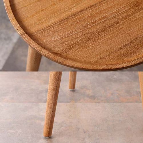 チーク無垢材 サイドテーブルT080XP T080XP サンフラワーラタン 木製