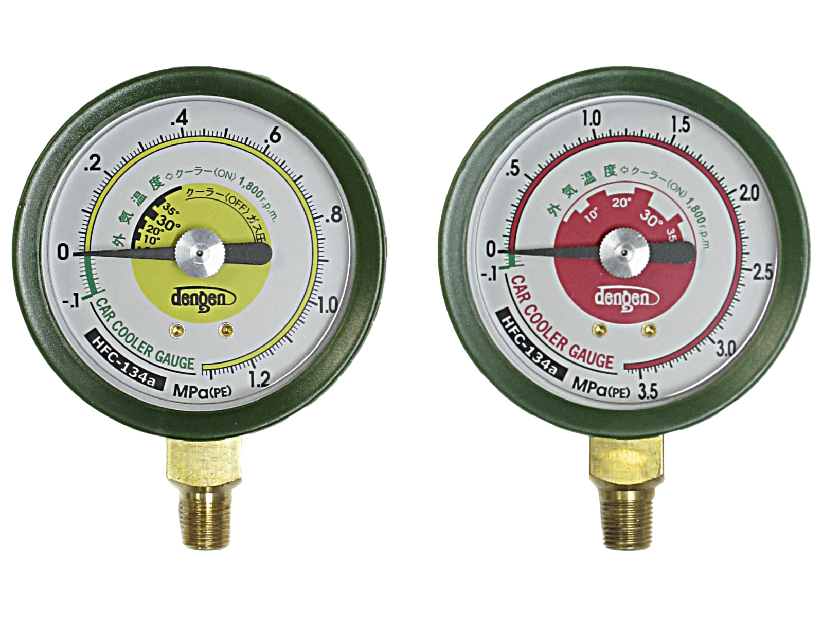 R-134a/POE専用 マニホールド用ゲージ (低圧)(高圧) | デンゲン株式会社