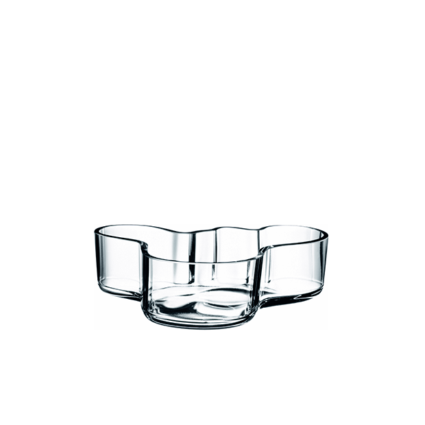 Alvar Aalto Bowl 50x195 mm Clear Iittala by Alvar Aalto, 1936
