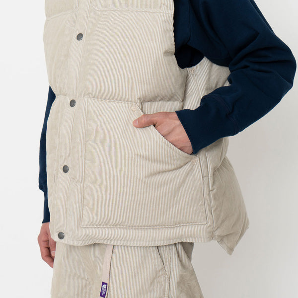Corduroy Down Vest (ND2259N) | THE NORTH FACE PURPLE LABEL