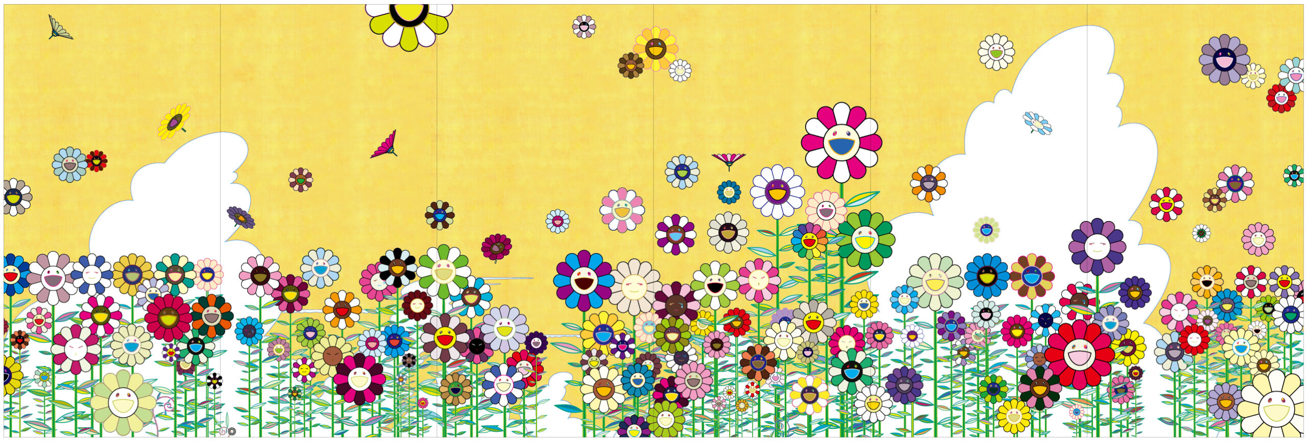 村上隆もののけ京都 Flowers on Windowpanes 村上隆もののけ京都