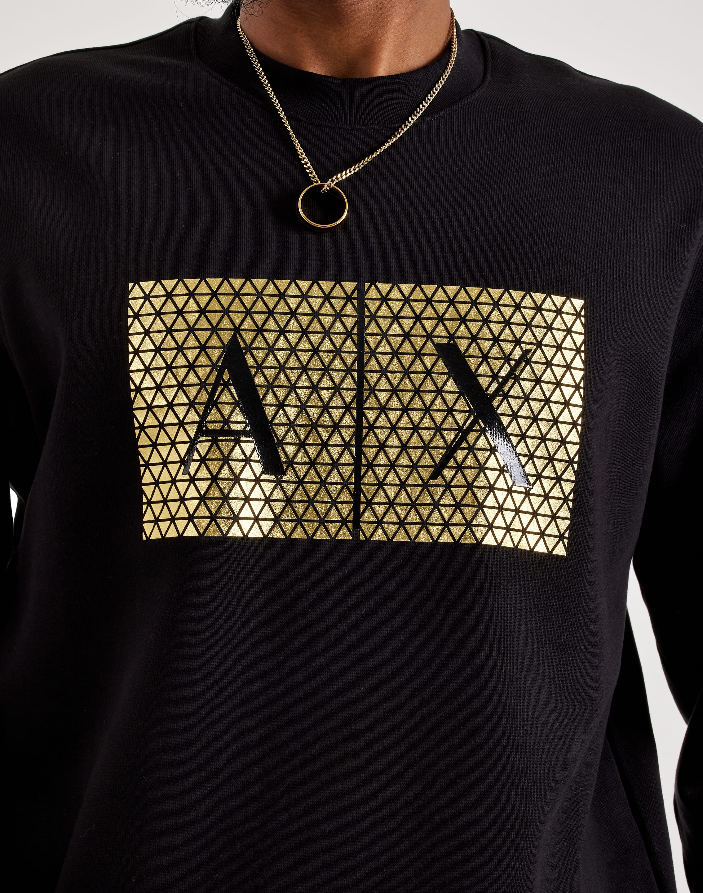 Armani Exchange Box Logo Fleece Crewneck Sweatshirt – DTLR