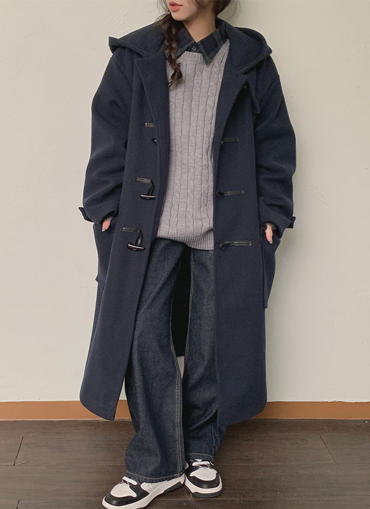 ユニセックスロングダッフルコート | レディースファッション通販 - DHOLIC