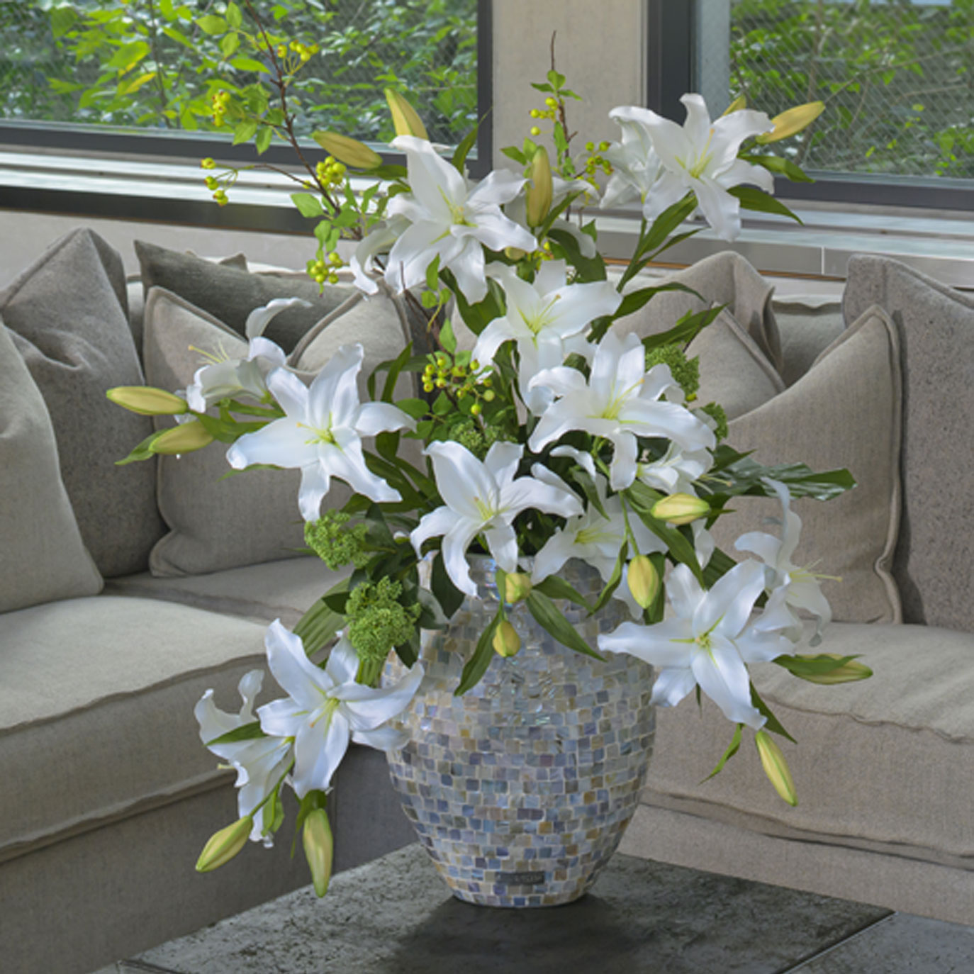 カサブランカ・リリーのアーティフィシャルフラワー通販｜エミリオ