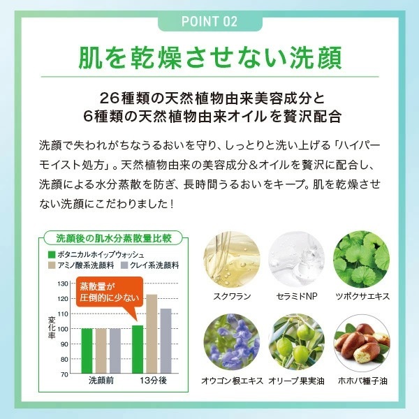 ボタニカル ホイップウオッシュ|美顔器・原液美容液のエビス化粧品
