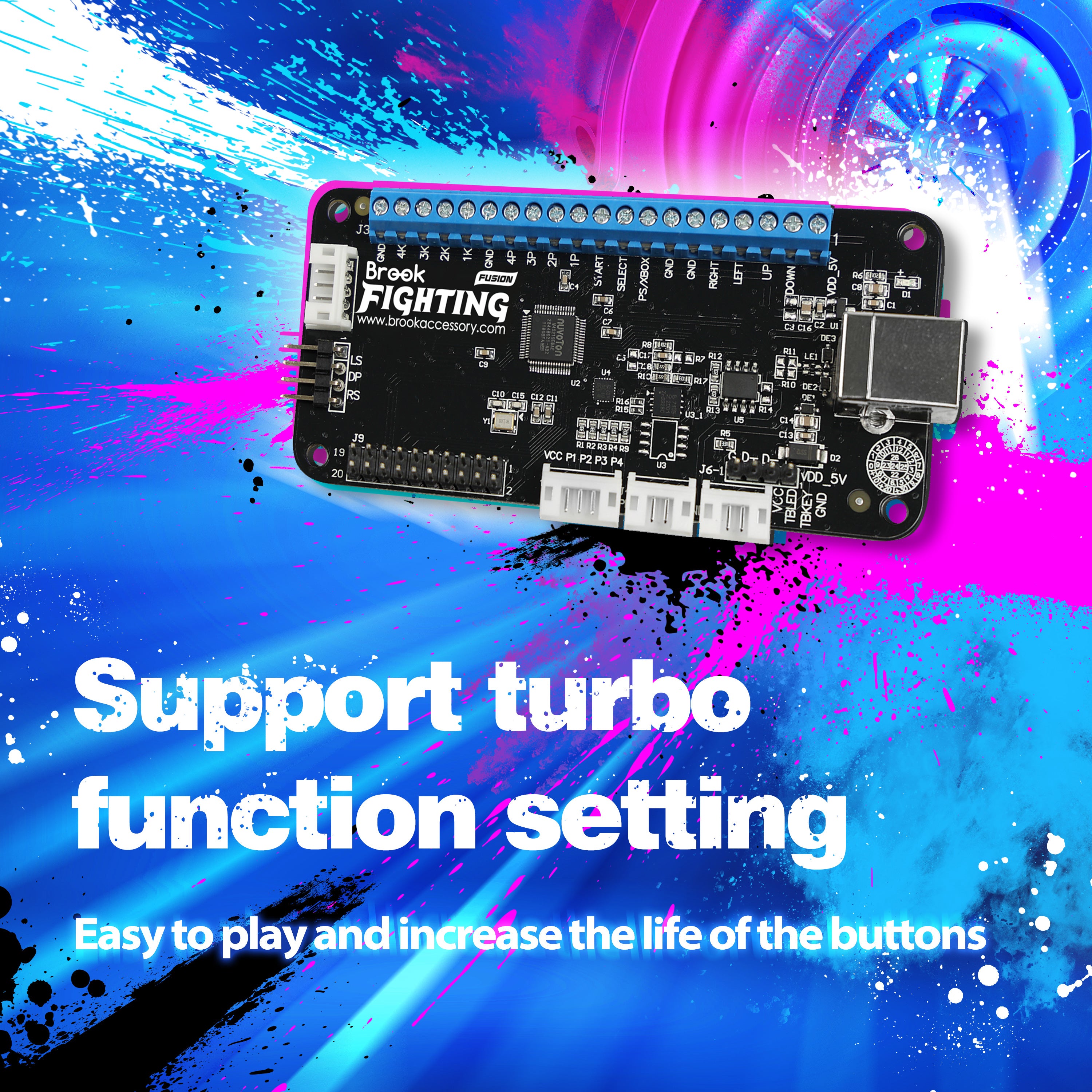 NOW SHIPPING - Brook UFB FUSION with HEADERS - Universal Fightboard Fu