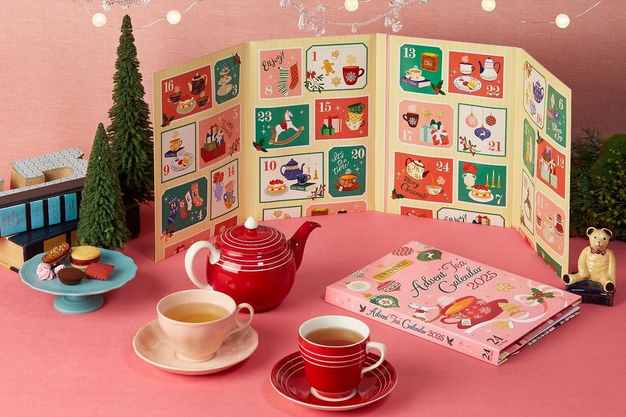 トワイニングのブック型「アドベント ティー カレンダー」人気紅茶や