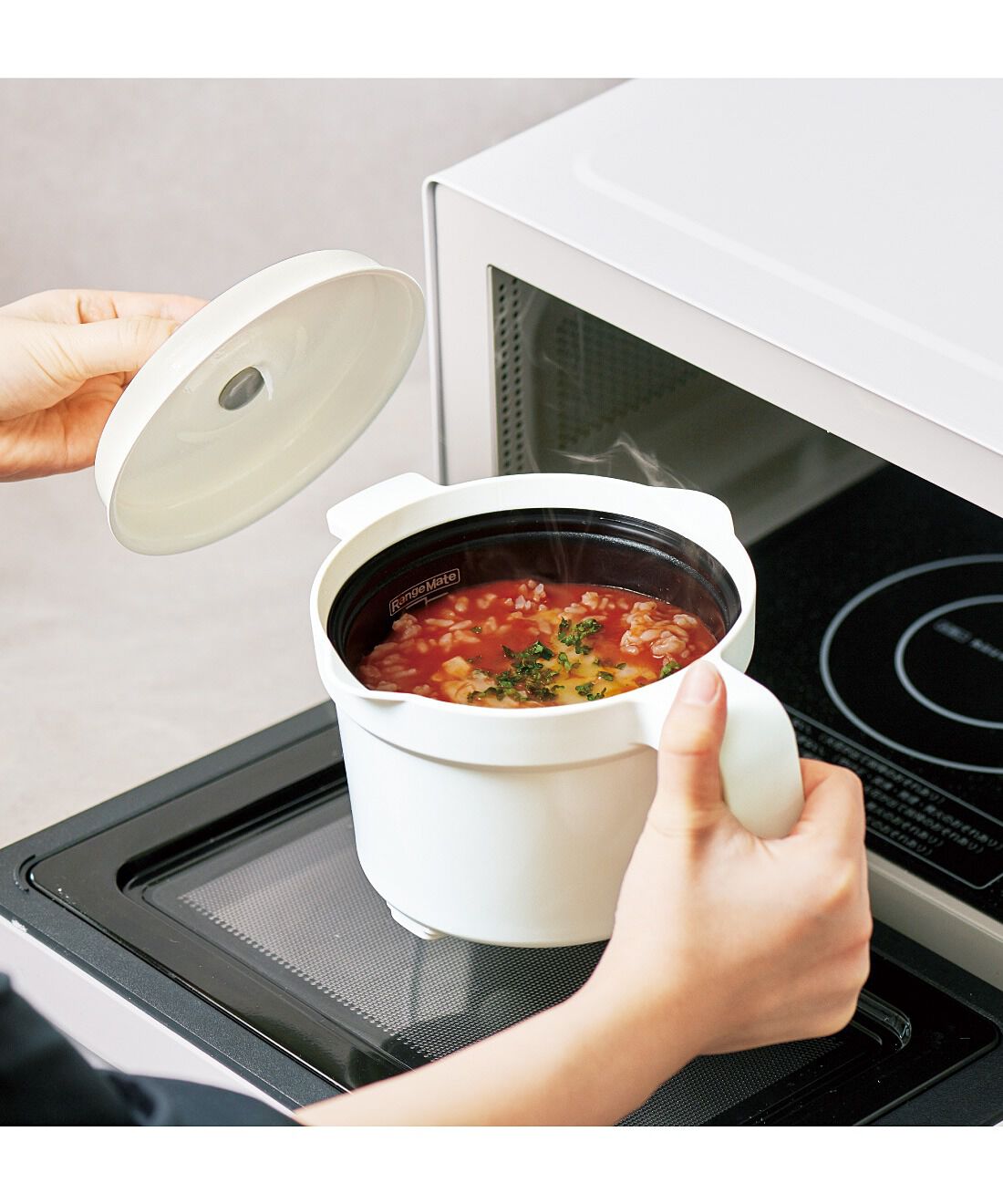 一台8役 煮物・汁物・ご飯も炊ける レンジメートマグポット
