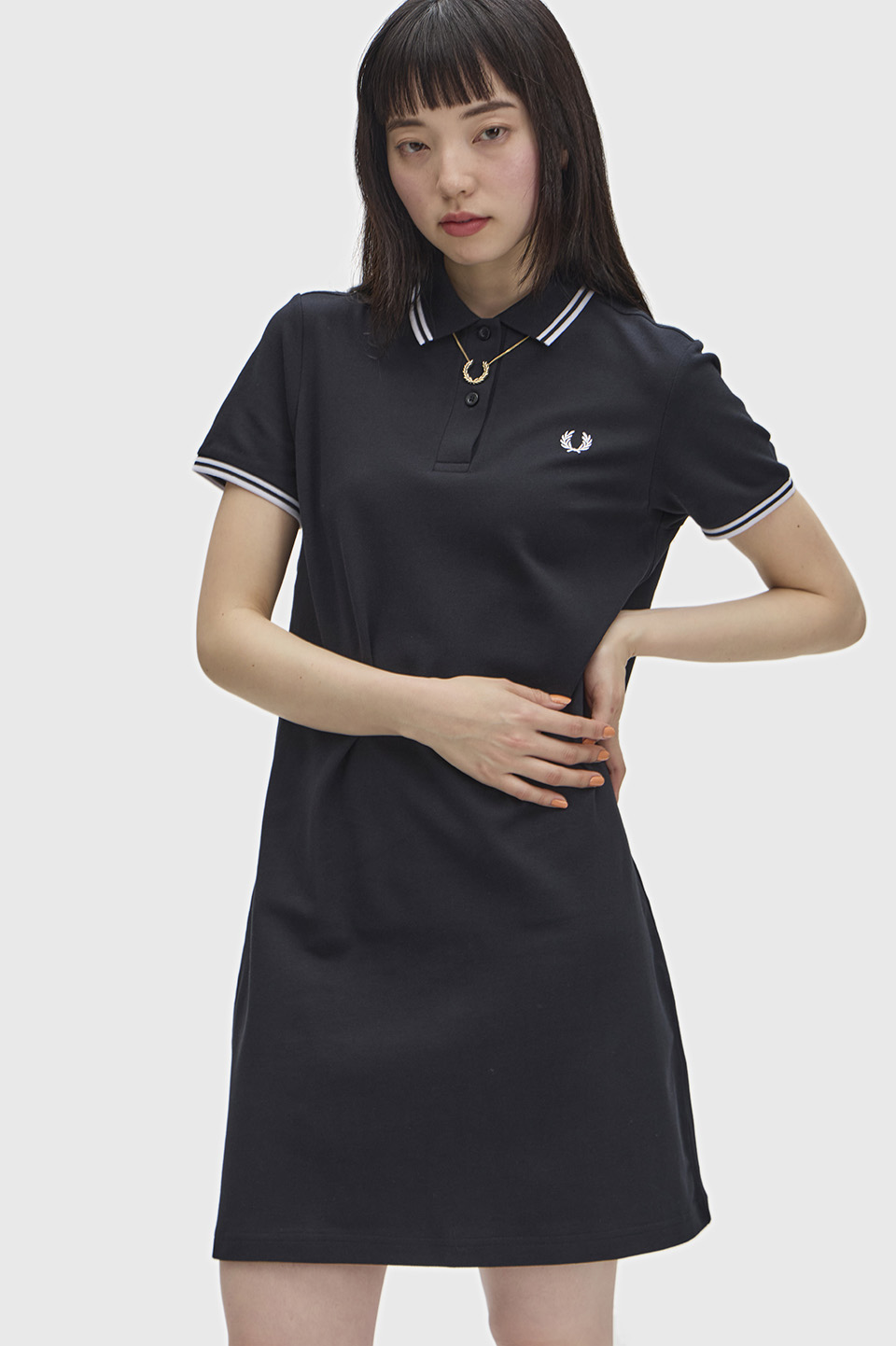 Twin Tipped Fred Perry Dress(8 350：BLACK): | FRED PERRY JAPAN