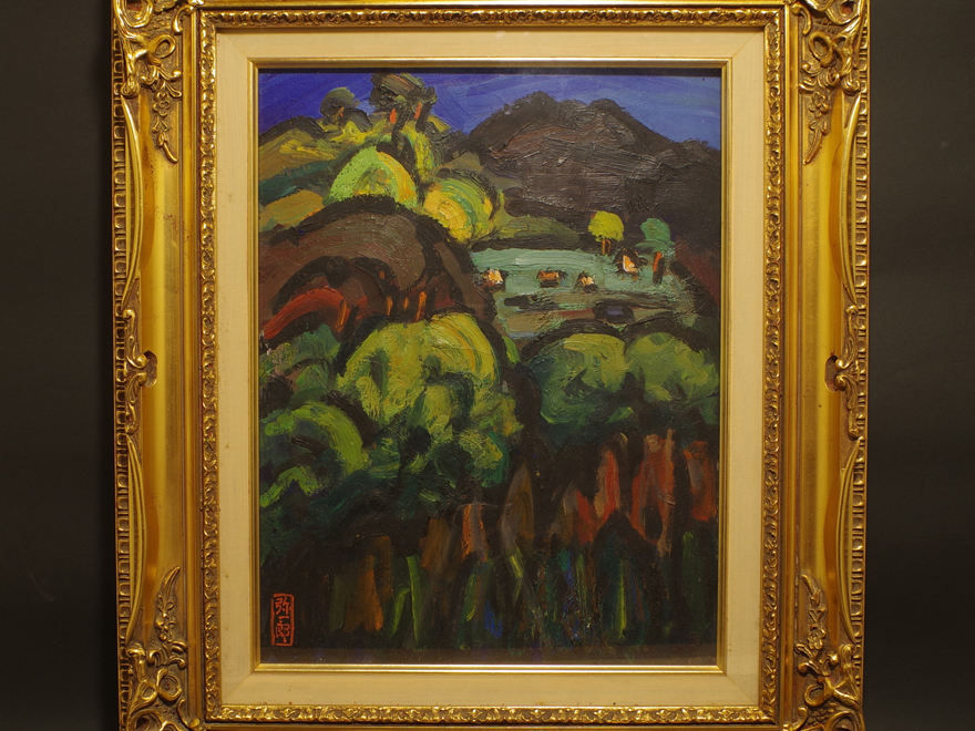 風招 - 岩井弥一郎 吉野山五月の朝 | 古美術品専門サイト fufufufu.com