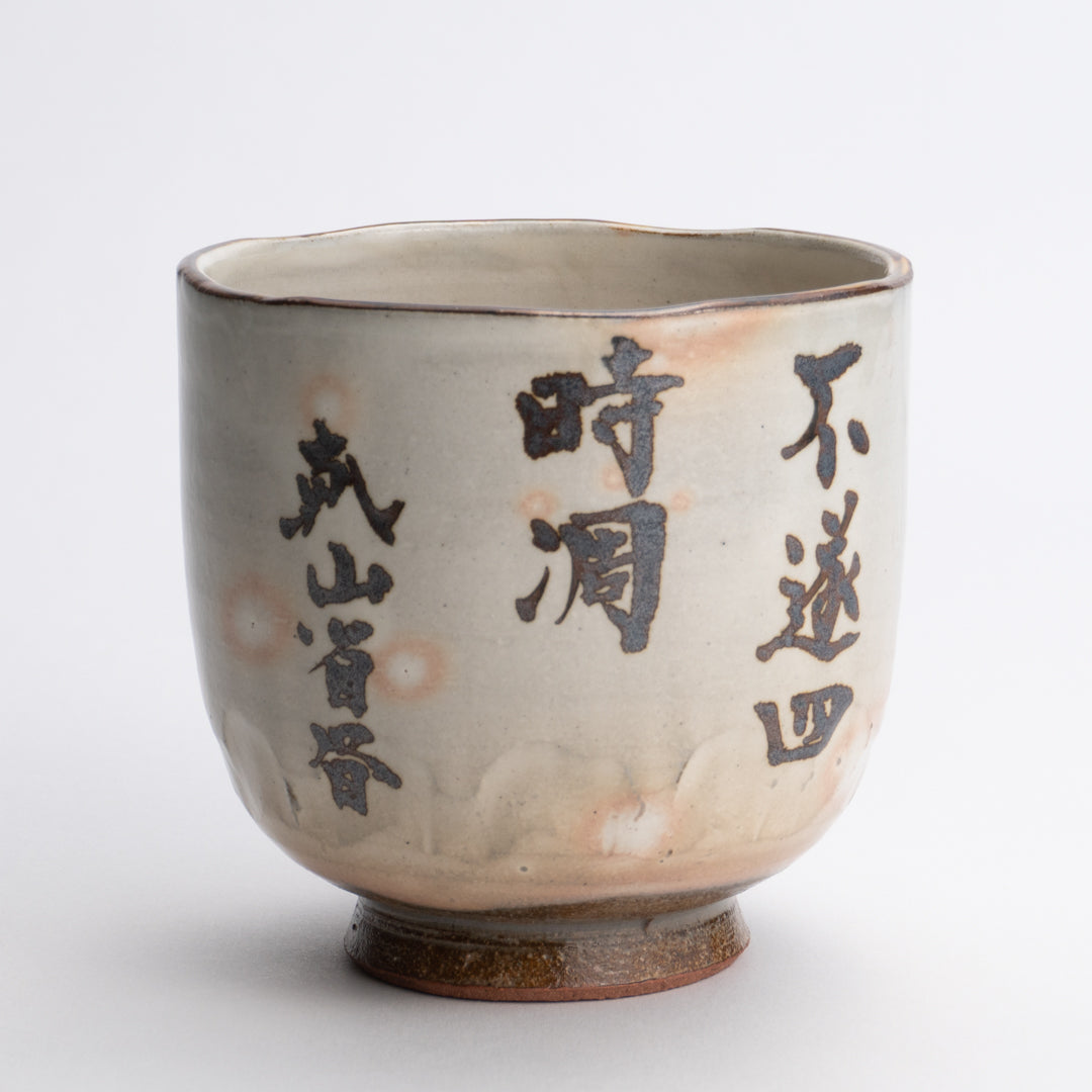 京都 清水焼】タンブラー 銹絵漢詩 梅 俊山窯｜コトポッター