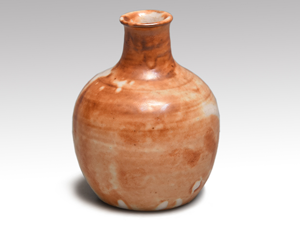 赤志野 丸形徳利 北大路魯山人（作）二代 黒田陶々庵識箱 | 古美術ささき