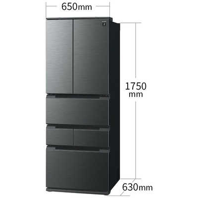 シャープ SHARP 冷蔵庫 6ドア 429L フレンチドア(観音開き) プラズマ