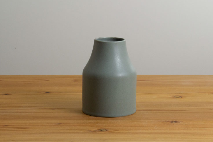 フラワーベース M (グレー) かもしか花卉店 かもしか道具店オンライン