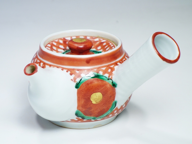 九谷焼窯元 須田菁華 呉州赤絵赤玉文の急須 | 東京世田谷の買取専門店
