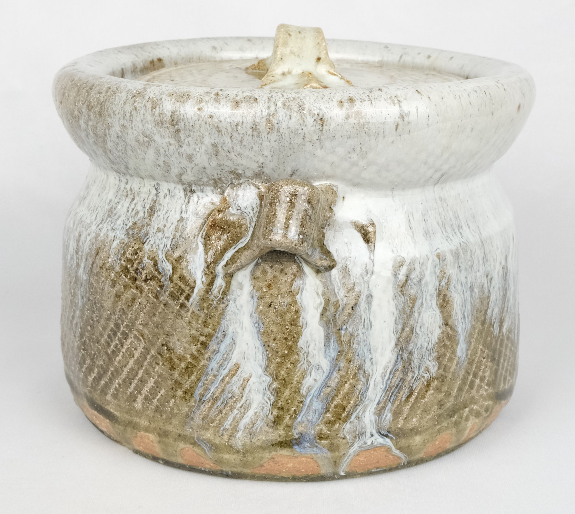 栗山園オンライン通販部 / 【出物】 叩き朝鮮唐津耳付水指 13代中里