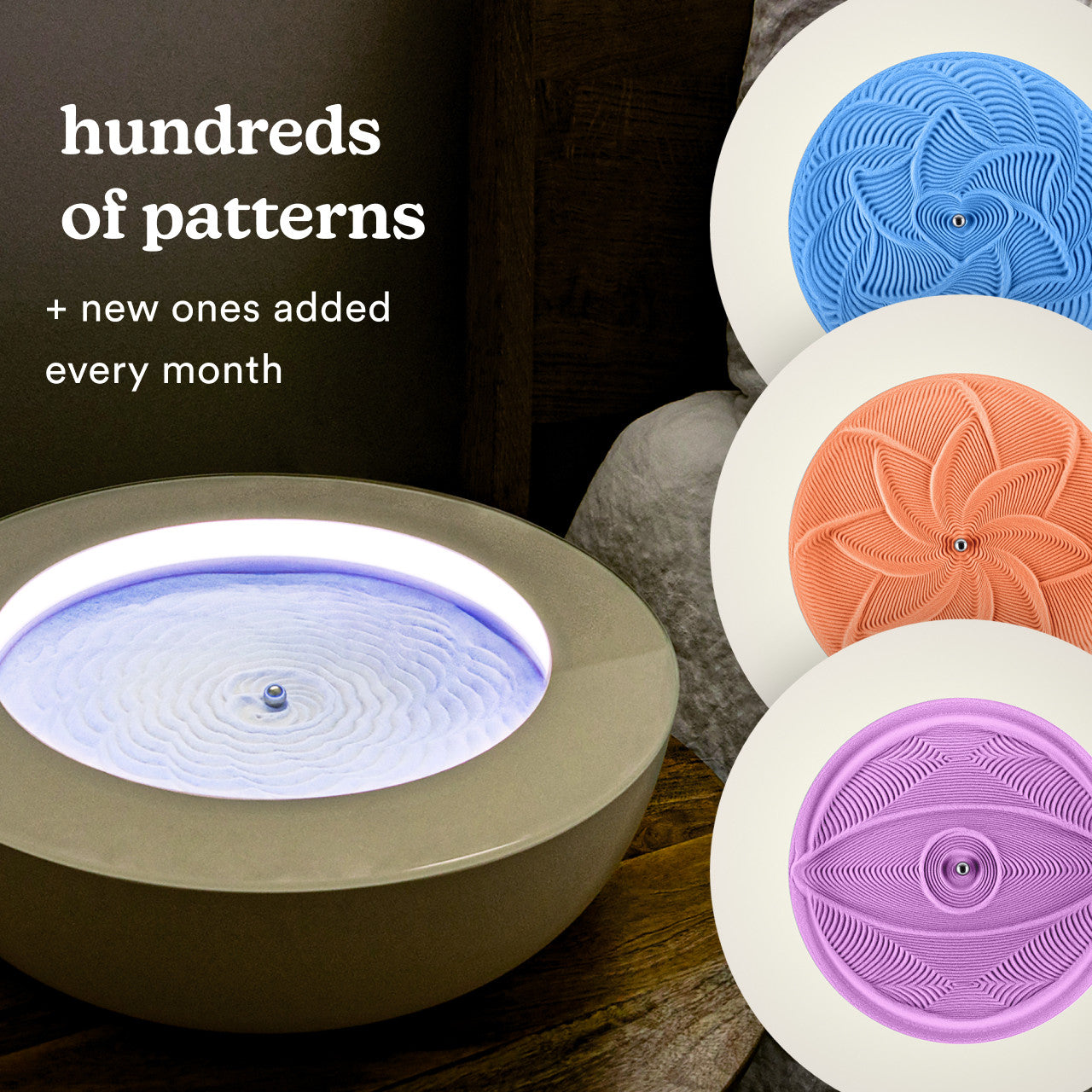 Drift 21 Inch Sandscape: Kinetic Sand Table | Homedics