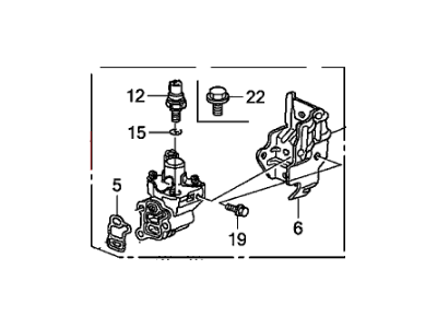 15810-PRB-A03 - Genuine Honda Valve Assembly, Spool