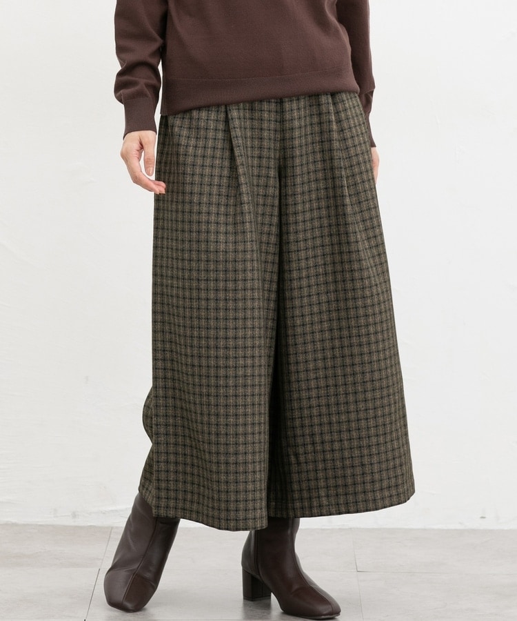 チェック柄ガウチョパンツ: ボトムス｜ハニーズ公式通販