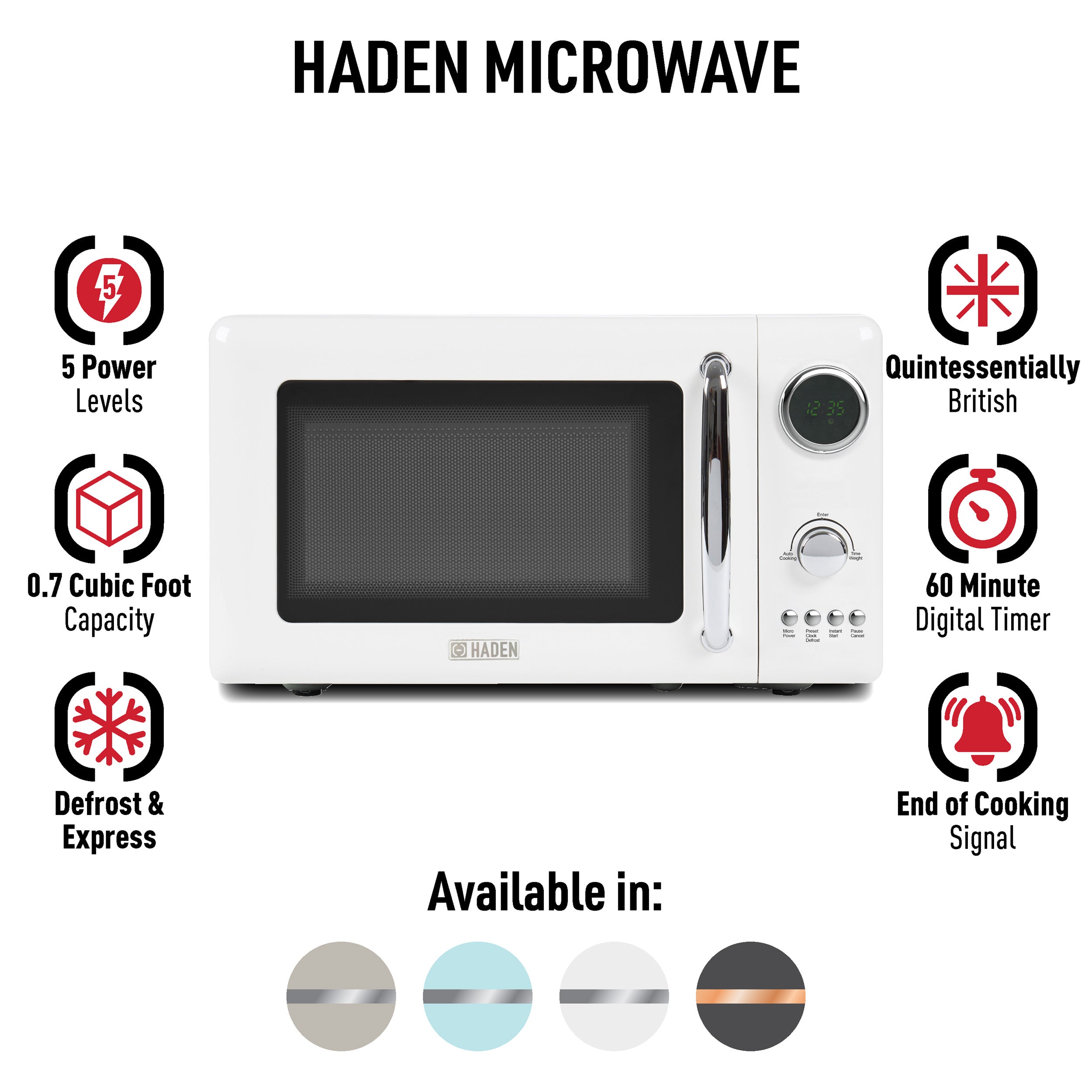 Haden Microwave, Ivory - 75150 – Hadenusa
