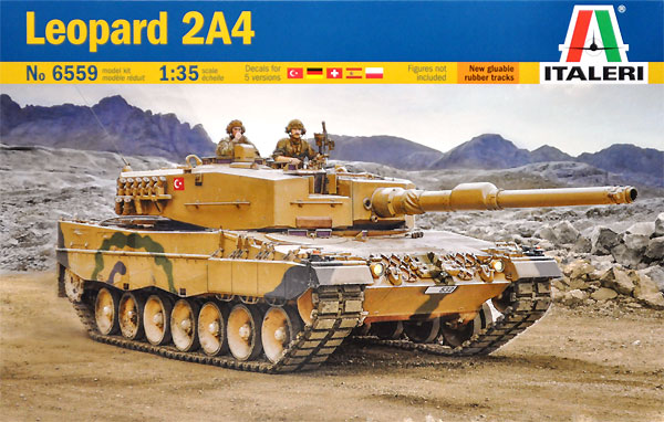 イタレリ レオパルト 2A4 1/35 ミリタリーシリーズ 6559 プラモデル