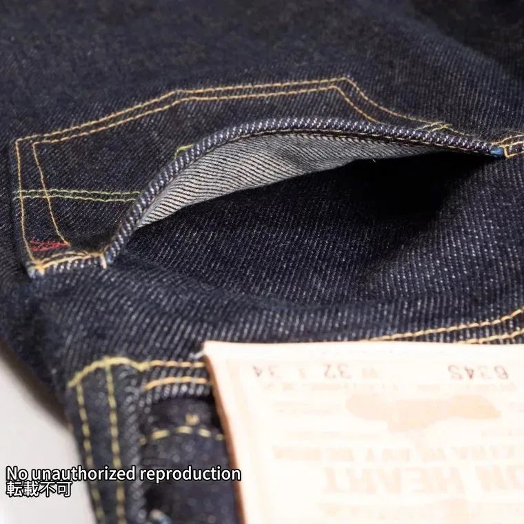 634S】21ozセルビッチデニム ストレート／インディゴ – IRON HEART