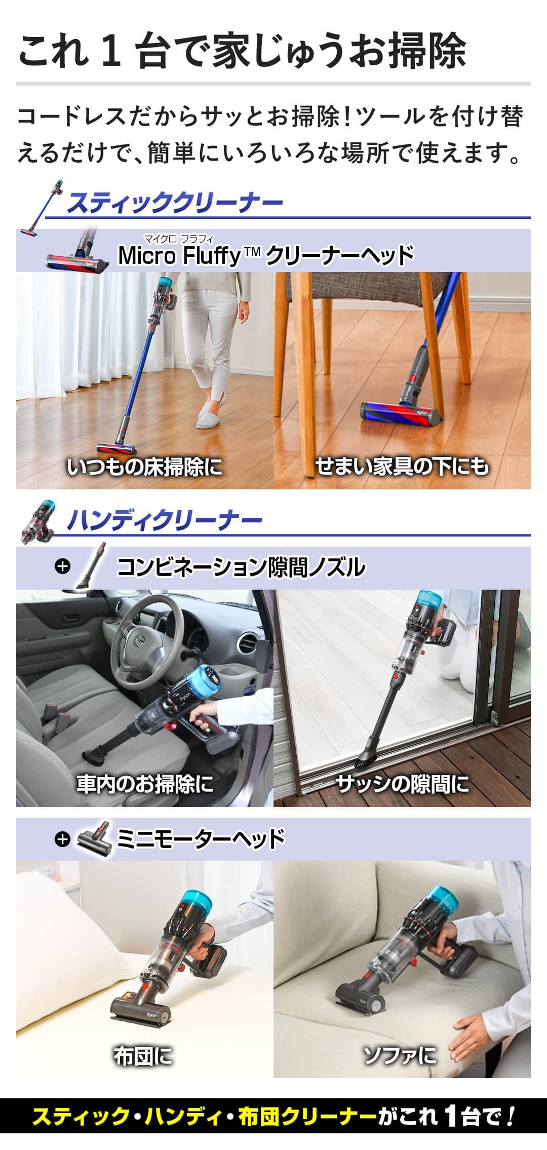 ダイソン 掃除機 コードレスクリーナー Dyson Micro 1.5kg HEPA ブルー