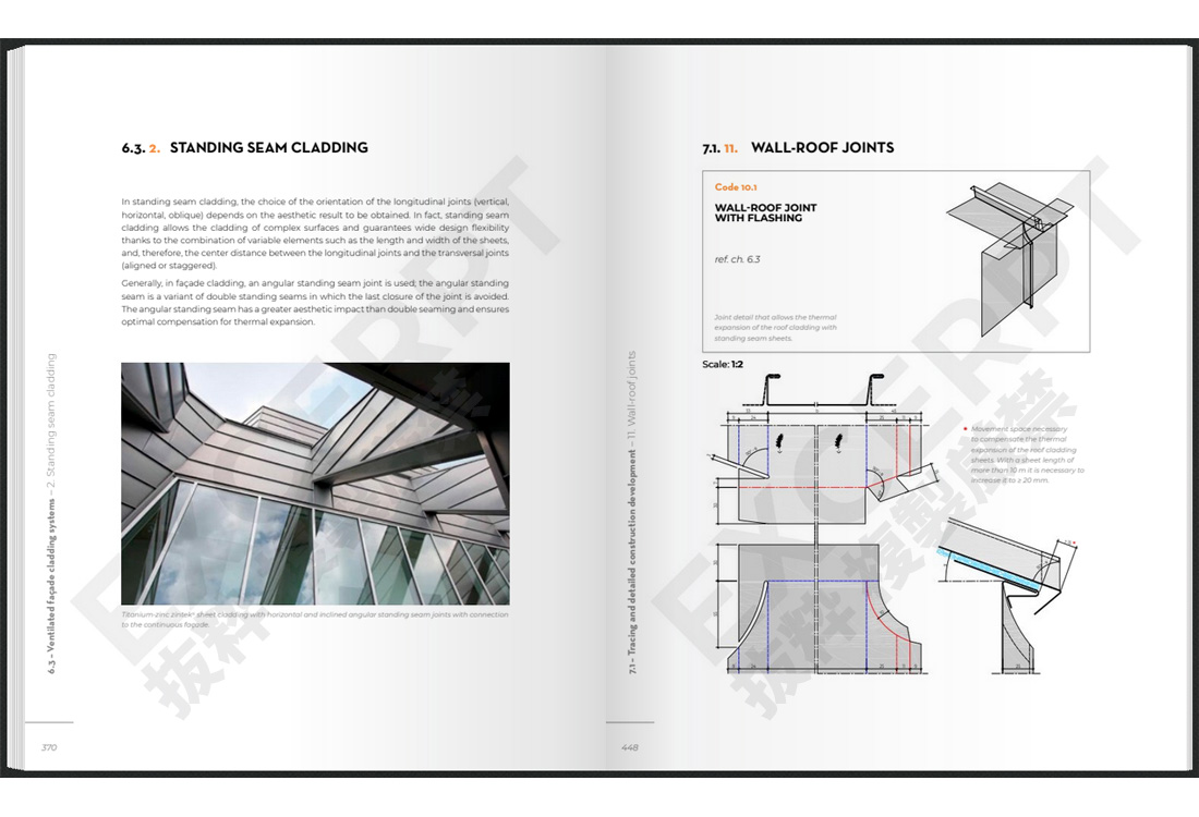 TITANIUM-ZINC IN ARCHITECTURE (英語施工マニュアル) [Zinc000