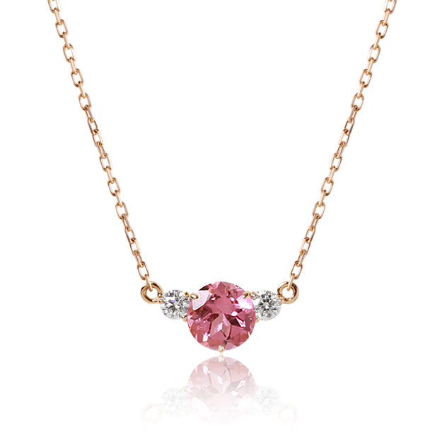 K18「ピンクトルマリン チロバース」ネックレス｜【オレフィーチェ