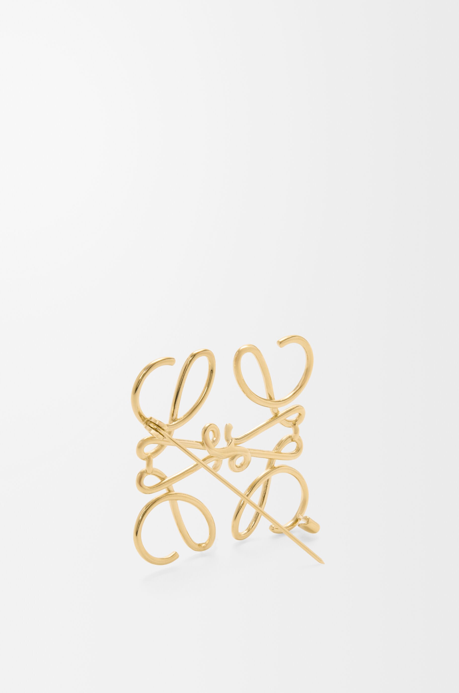 Anagram brooch in metal Gold - LOEWE USA Official Website