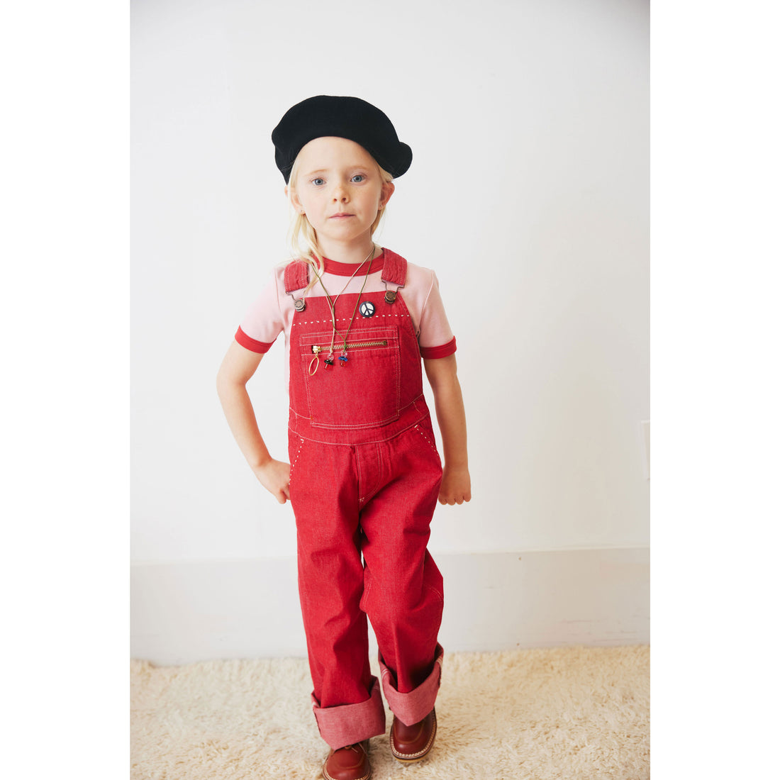 Misha and Puff Vintage Red Denim Zip Overall – Ladida